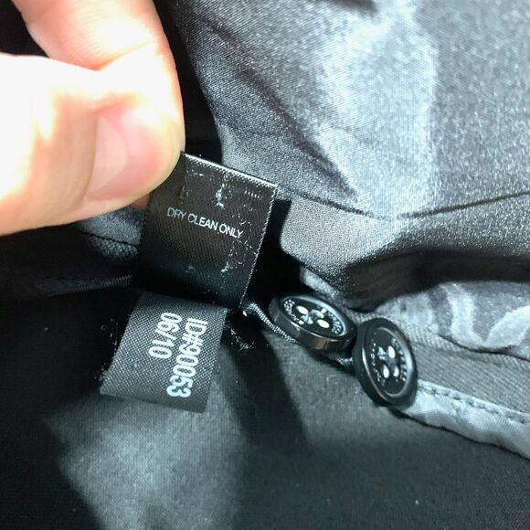 Express Black Button Up Dress Work Career Fitted Blazer Long Sleeves size 0 - Picture 5 of 7